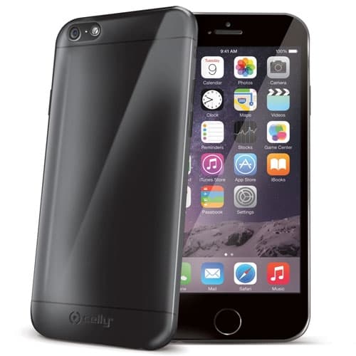 Celly Gelskin till Apple iPhone 6(S) Plus - Tonad Svart