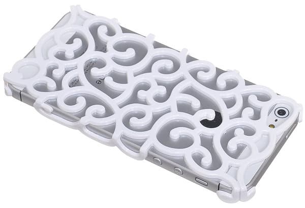 Mönstrat Baksideskal  till Apple iPhone 5/5S/SE (Vit)