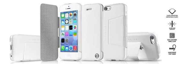 ITSkins Plume väska till Apple iPhone 5C (Vit)