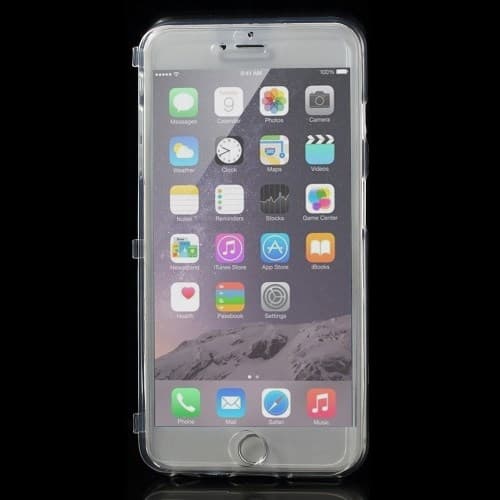 Flexiskal + Front Flap Case till Apple iPhone 6(S) Plus - Transparent