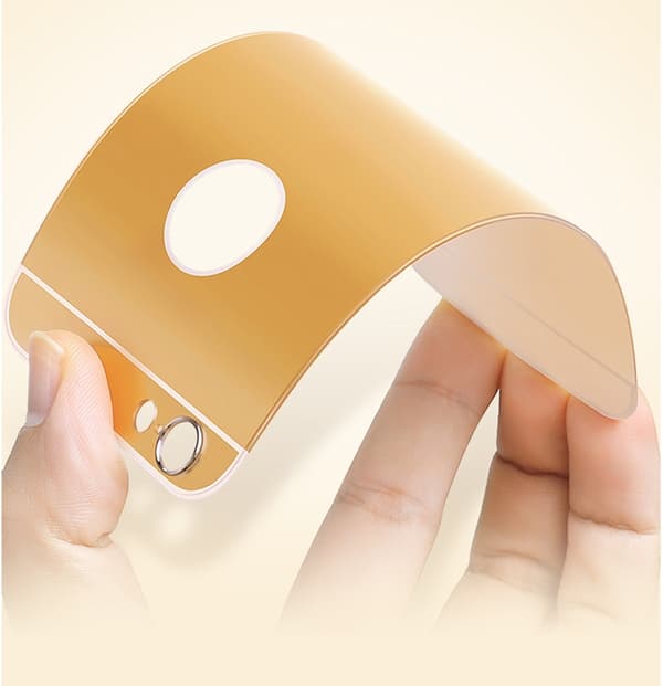 JFX Metallbumper-skal till iPhone 6 /6S (Rose gold - Gold)