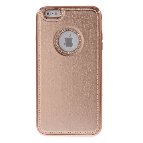 Rhinestone Bumper och Skal till Apple iPhone 6(S) Plus - Rose Gold