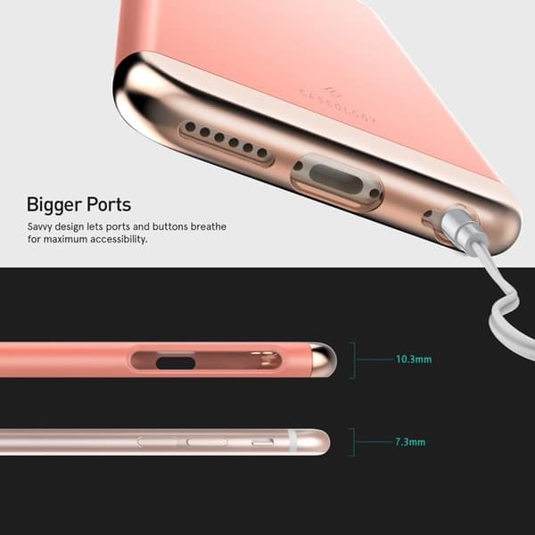 Caseology Savoy Skal till Apple iPhone 6 / 6S  (Rosa - Rose Gold)