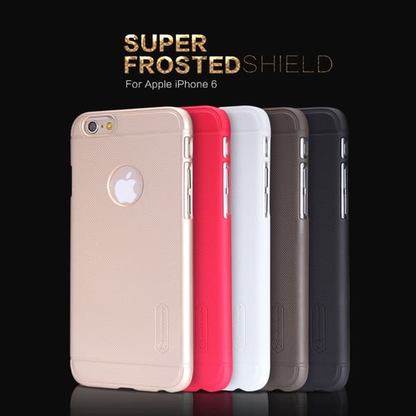 Nillkin Frosted Shield Baksideskal till Apple iPhone 6 / 6S + Skärmskydd -Guld