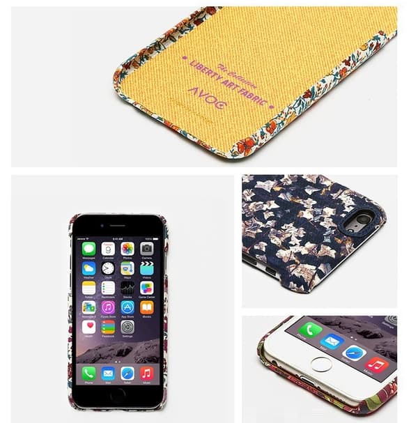Avoc Liberty Art Fabric Baksideskal till Apple iPhone 6 / 6S - Navy