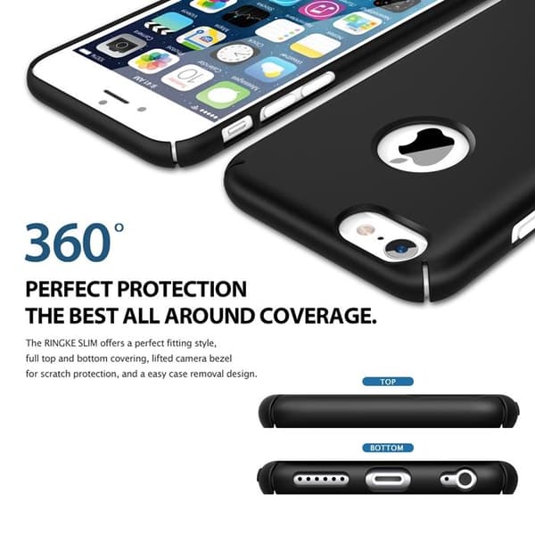 Ringke Logo-Cut Slim Dual Coated Skal till Apple iPhone 6 / 6S (Vit)