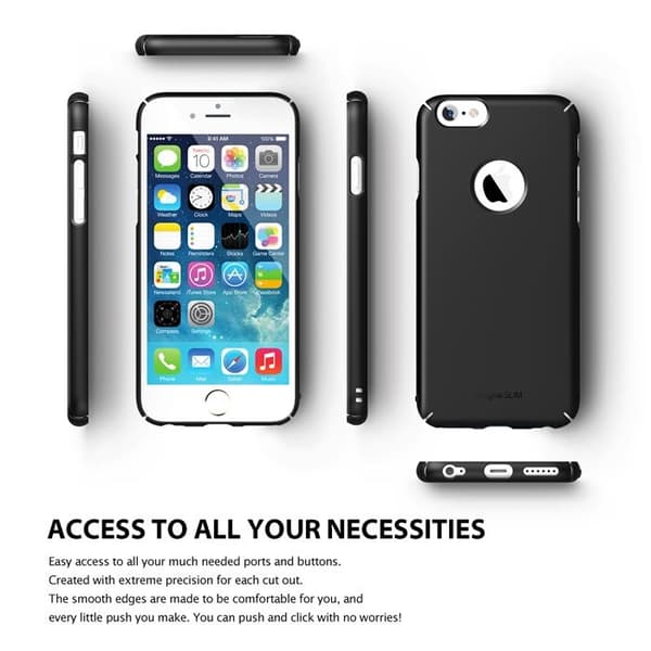 Ringke Logo-Cut Slim Dual Coated Skal till Apple iPhone 6 / 6S (Vit)