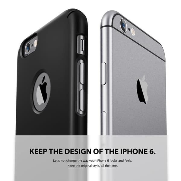 Ringke Logo-Cut Slim Dual Coated Skal till Apple iPhone 6 / 6S (Vit)