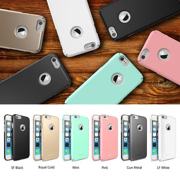 Ringke Logo-Cut Slim Dual Coated Skal till Apple iPhone 6 / 6S (Vit)