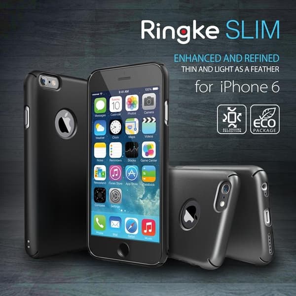 Ringke Logo-Cut Slim Dual Coated Skal till Apple iPhone 6 / 6S (Vit)