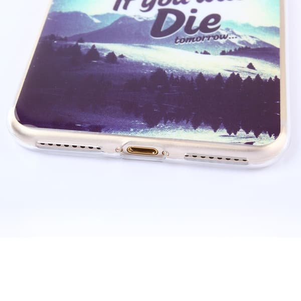TPU Mobilskal iPhone 7 Plus - Dream as if you will live forever