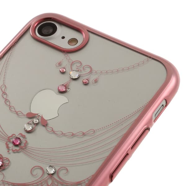 Kavaro Skal med Swarovski stenar till iPhone 7/8/SE 2020 - Rose Butterfly