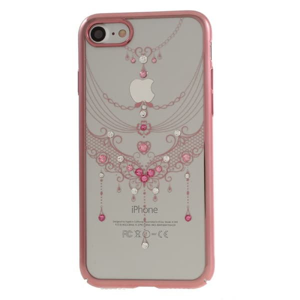 Kavaro Skal med Swarovski stenar till iPhone 7/8/SE 2020 - Rose Butterfly