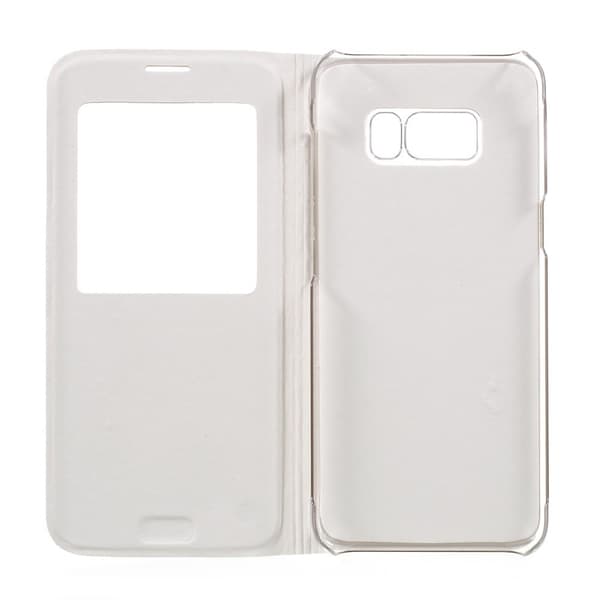 Flip View mobilfodral till Samsung Galaxy S8 Plus - Vit