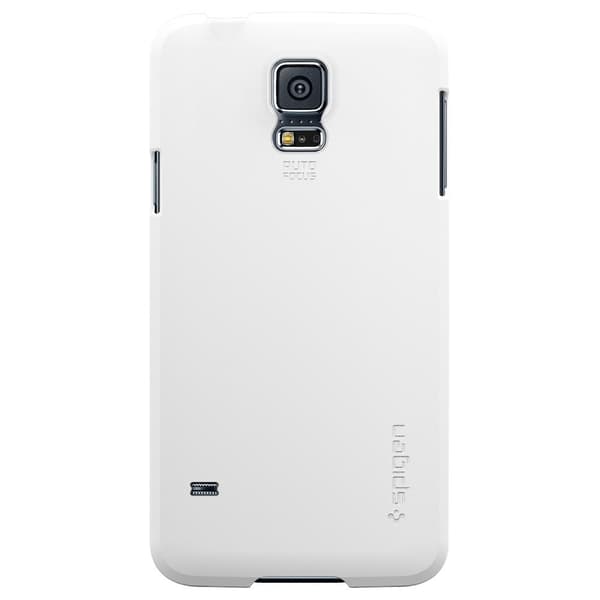 SPIGEN Ultra Fit Skal till Samsung Galaxy S5 (Vit) + Skärmskydd