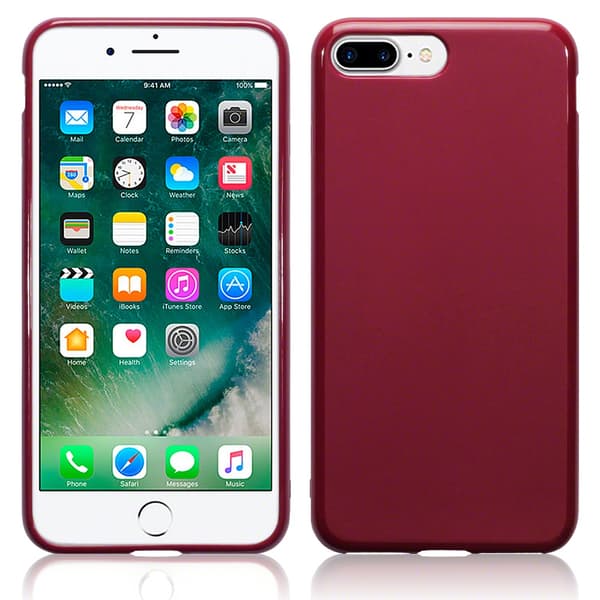 Gel Mobilskal till iPhone 7 Plus - Röd