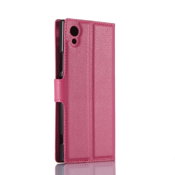 Litchi Plånboksfodral till Sony Xperia XA1 - Rosa