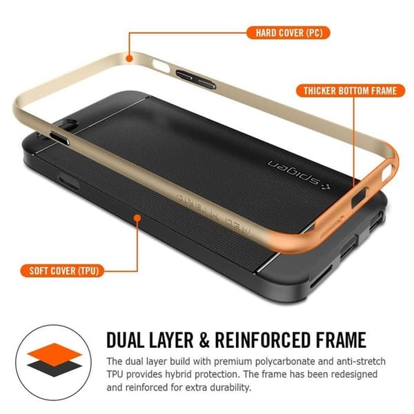 SPIGEN Neo Hybrid Skal till Apple iPhone 6(S) Plus (Vit)