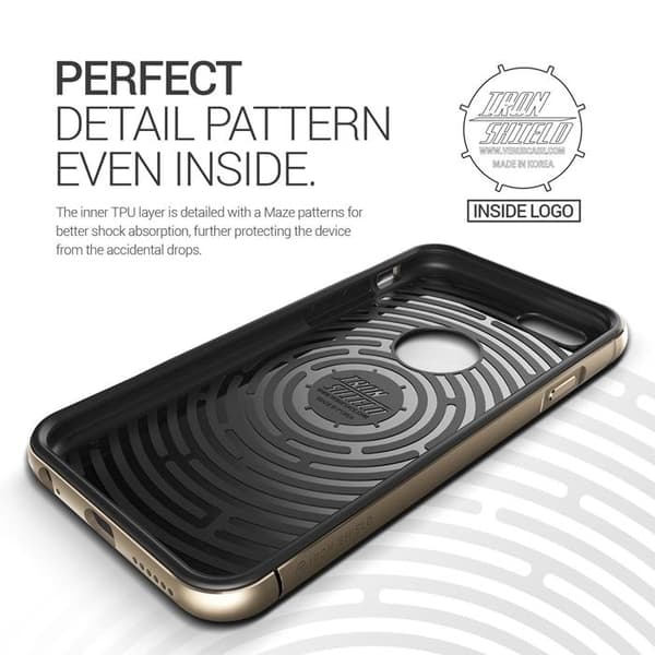 Verus Iron Shield Aluminum Metal Frame Skal till Apple iPhone 6(S) Plus (Gold)