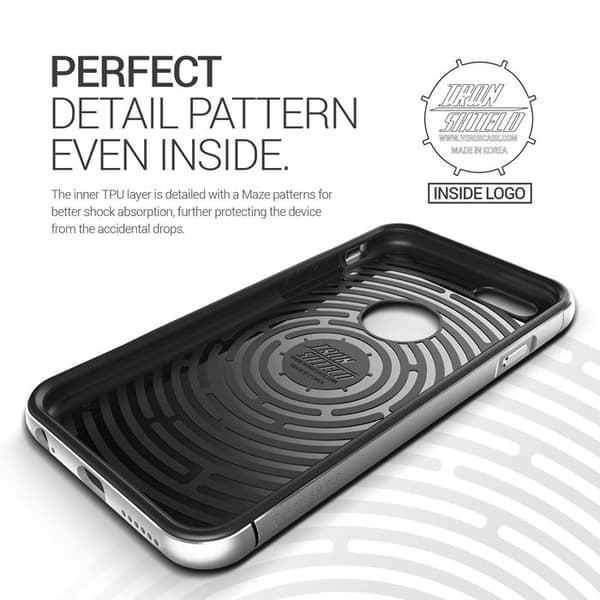 Verus Iron Shield Aluminum Metal Frame Skal till Apple iPhone 6(S) Plus (Silver)