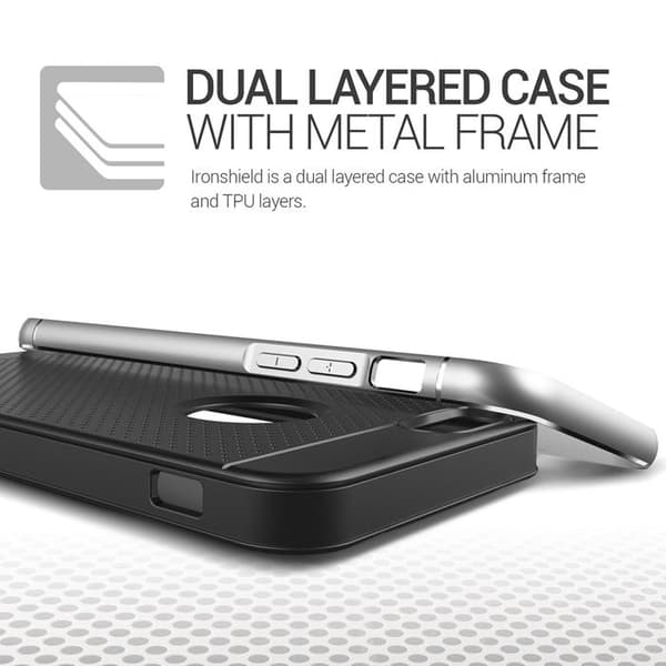 Verus Iron Shield Aluminum Metal Frame Skal till Apple iPhone 6(S) Plus (Silver)