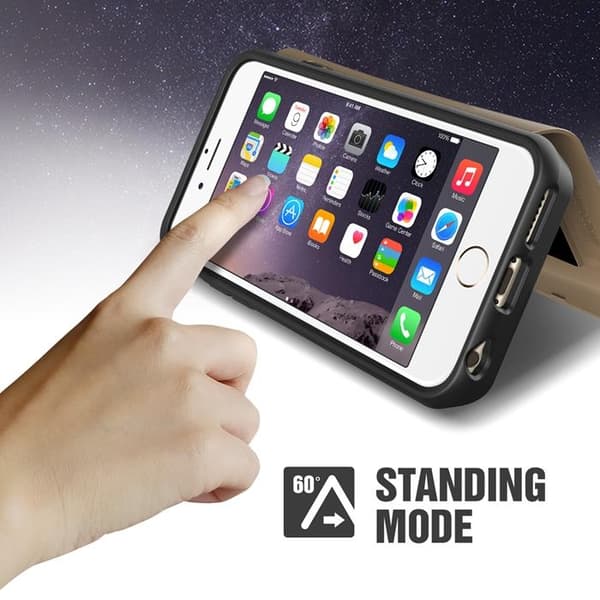 Verus Damda Veil skal med spegel till Apple iPhone 6(S) Plus (Gold)