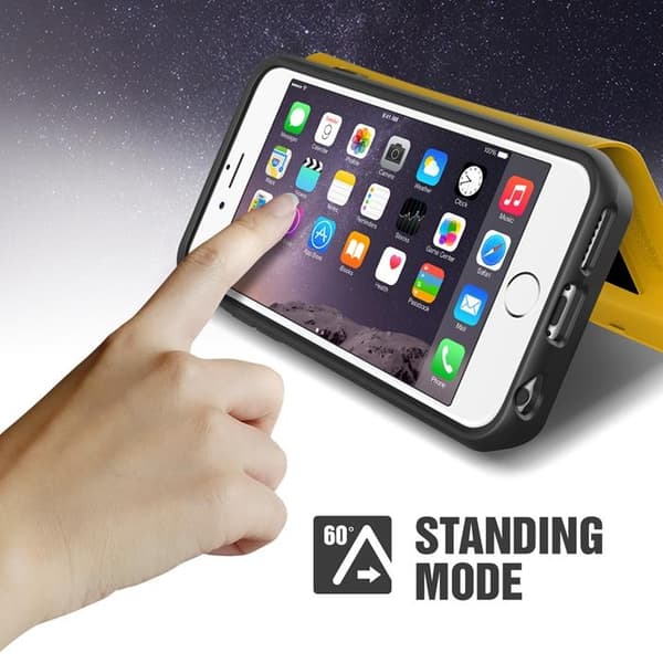 Verus Damda Veil skal med spegel till Apple iPhone 6(S) Plus (Gul)