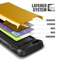 Miniatyrbild 6 av 8: Verus Damda Veil skal med spegel till Apple iPhone 6(S) Plus (Gul)