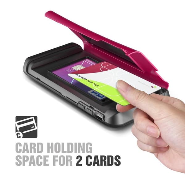 Verus Damda Veil skal med spegel till Apple iPhone 6(S) Plus (Magenta)