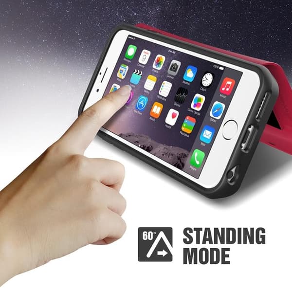 Verus Damda Veil skal med spegel till Apple iPhone 6(S) Plus (Magenta)
