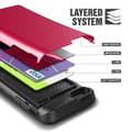 Miniatyrbild 6 av 8: Verus Damda Veil skal med spegel till Apple iPhone 6(S) Plus (Magenta)