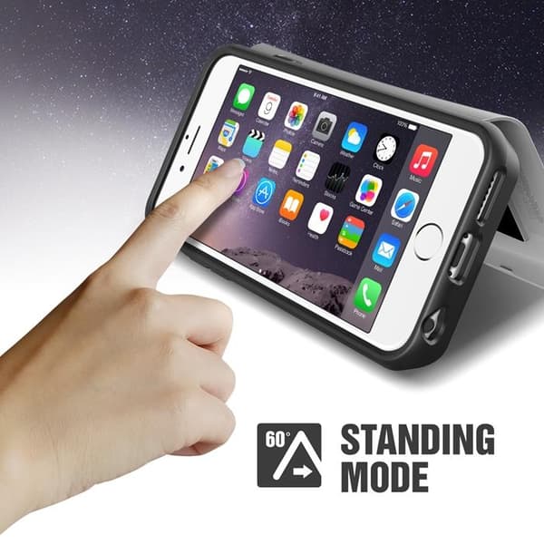 Verus Damda Veil skal med spegel till Apple iPhone 6(S) Plus (Silver)