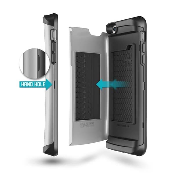 Verus Damda Veil skal med spegel till Apple iPhone 6(S) Plus (Silver)