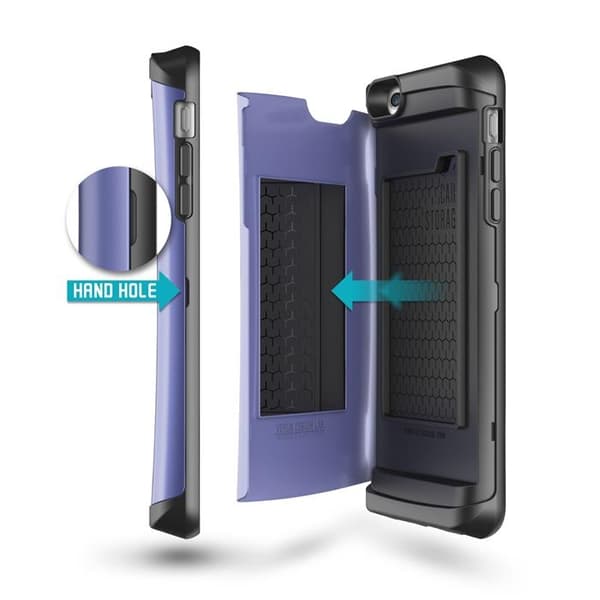 Verus Damda Veil skal med spegel till iPhone 6 / 6S - Lila