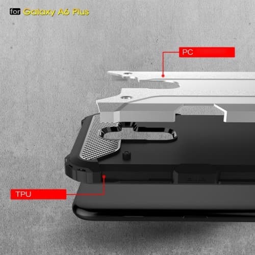 Hybrid Armor Mobilskal till Samsung Galaxy A6 Plus (2018) - Svart