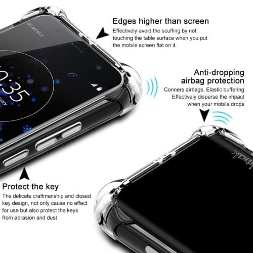 Imak TPU Shell Mobilskal till Sony Xperia XZ3 - Clear