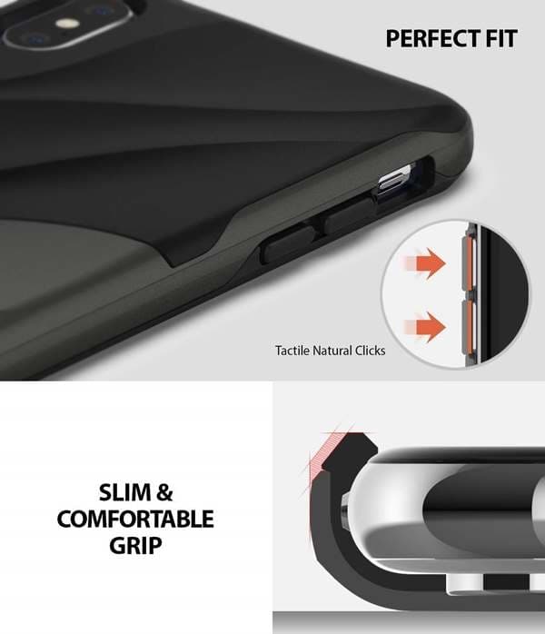 Ringke Wave Skal till Apple iPhone XS Max - Metallic Chrome