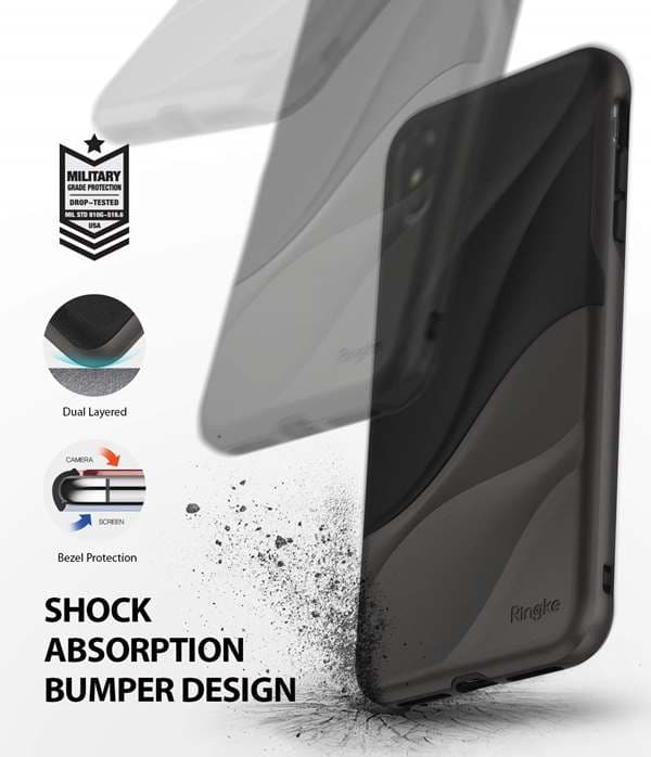Ringke Wave Skal till Apple iPhone XS Max - Metallic Chrome