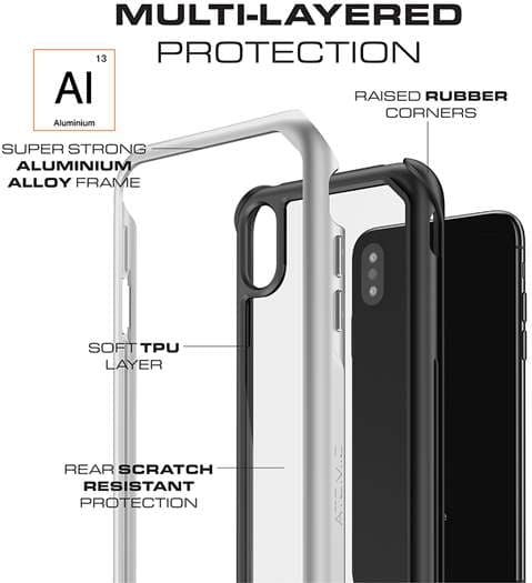 Ghostek Atmoic Slim Skal till Apple iPhone XS Max - Gold
