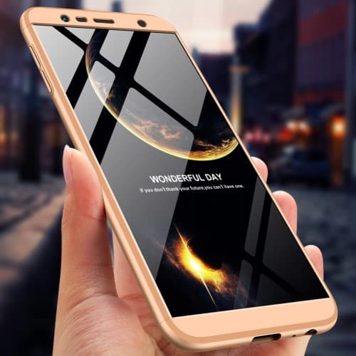 GKK Detachable Skal till Samsung Galaxy J4 Plus - Gold