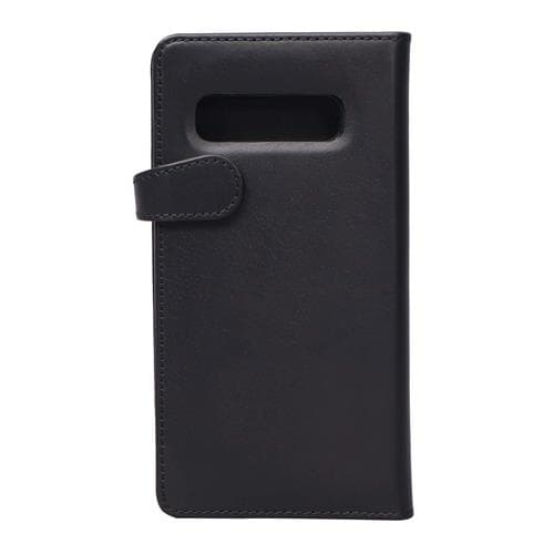BUFFALO äkta läder Plånboksväska till Samsung S10+ - Svart