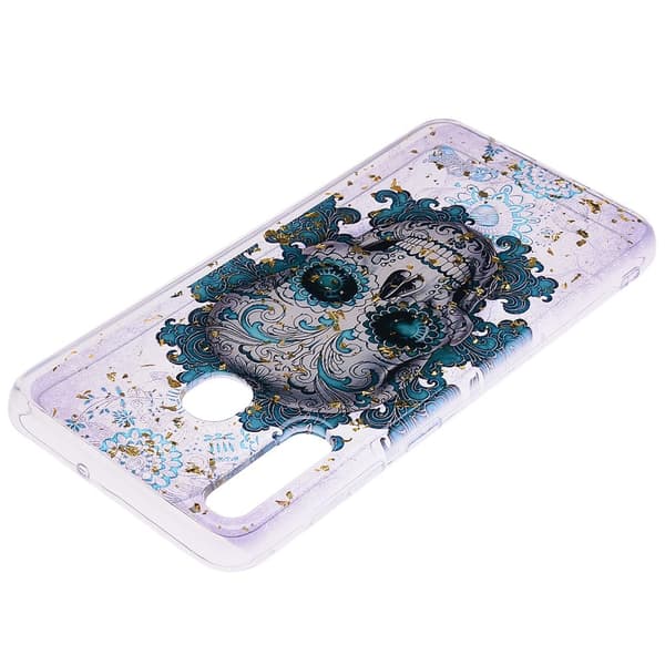 Glitter Mobilskal till Samsung Galaxy A50 - Skull