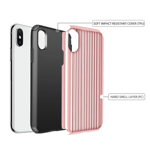 Hybrid Armor Skal till Apple iPhone X/Xs - RoséGuld