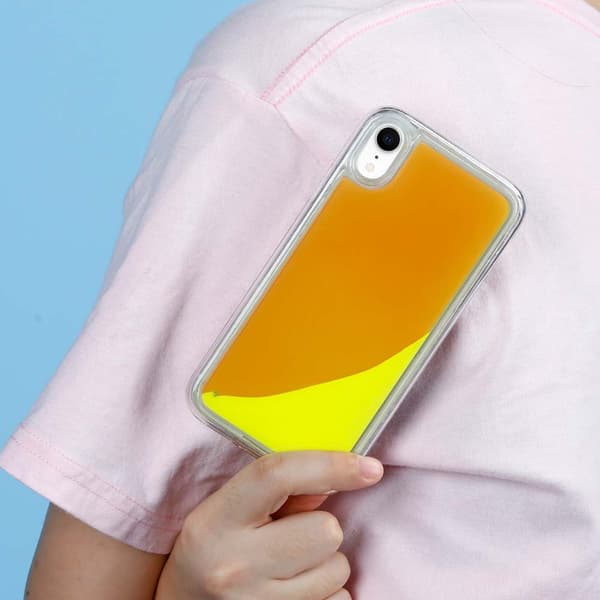 Liquid Neon Sand skal till iPhone XR - Orange