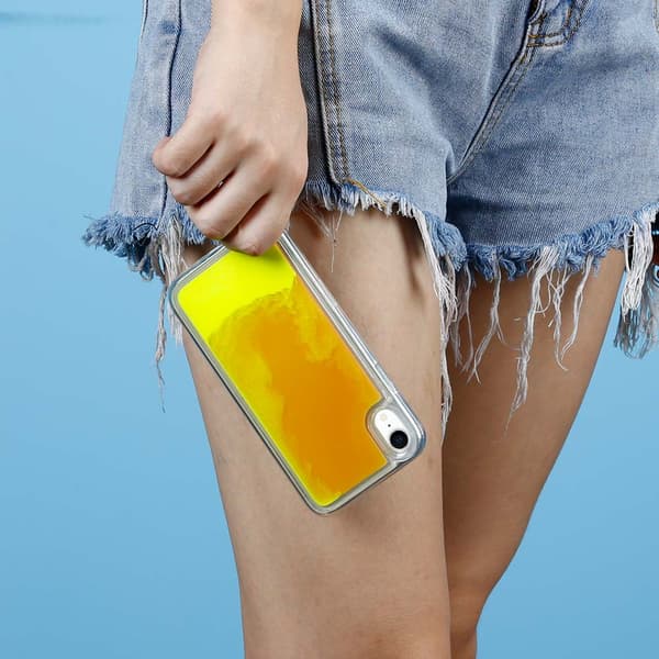 Liquid Neon Sand skal till iPhone XR - Orange