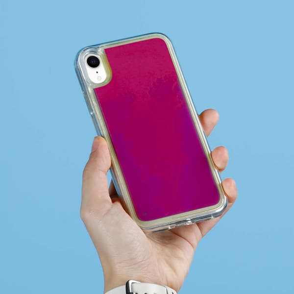 Liquid Neon Sand skal till iPhone XR - Violet