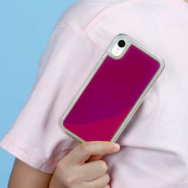 Liquid Neon Sand skal till iPhone XR - Violet