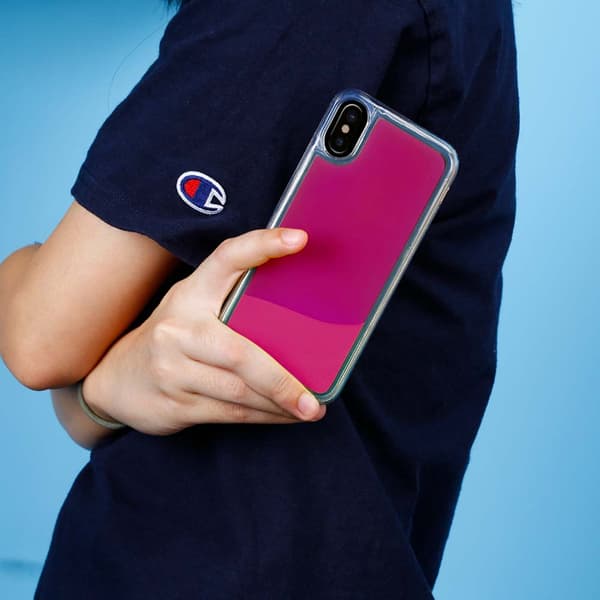 Liquid Neon Sand skal till iPhone X - Violet