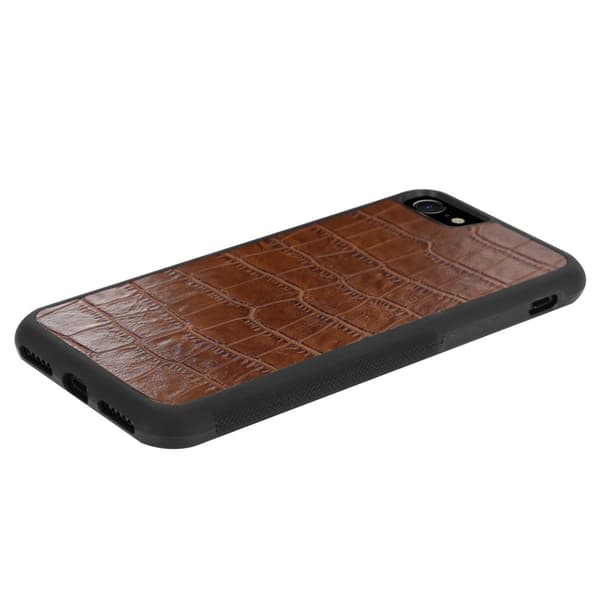 Boom Croco skal till iPhone 6/7/8/SE 2020 - Brun