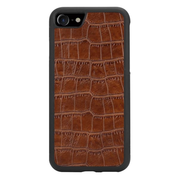 Boom Croco skal till iPhone 6/7/8/SE 2020 - Brun